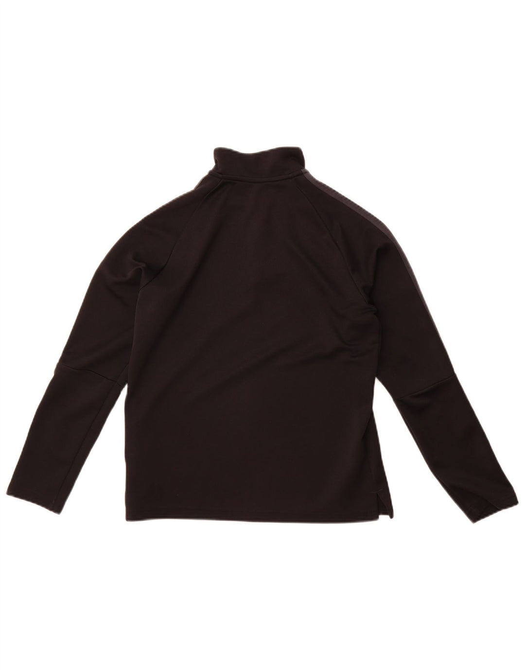 Top della tuta pullover Adidas Climalite con zip e collo da bambino 13-14 anni nera