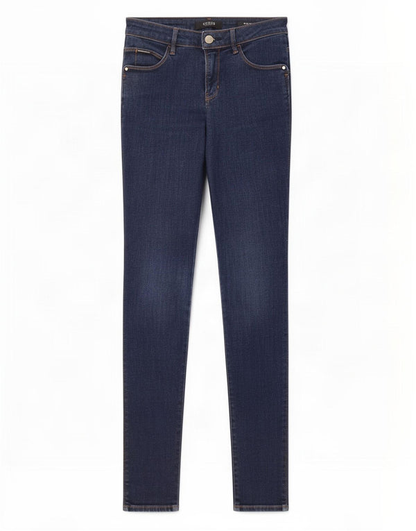 Jeans skinny Guess Curve X a vita media da donna W27 L29 cotone blu
