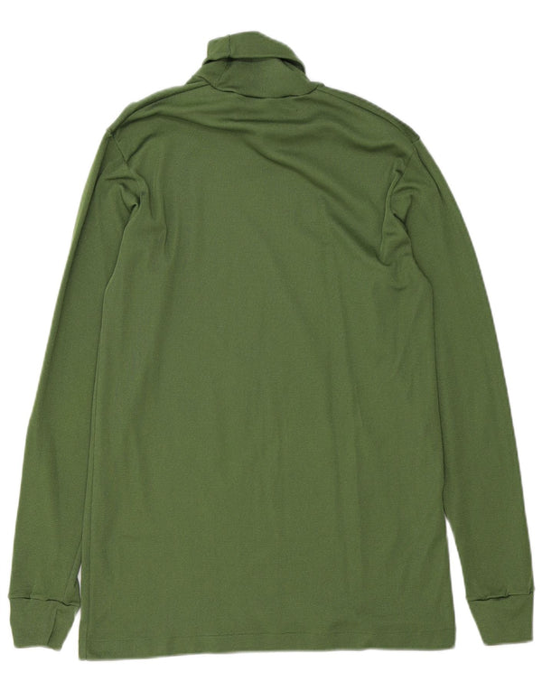 Top vintage da uomo a maniche lunghe verde medio