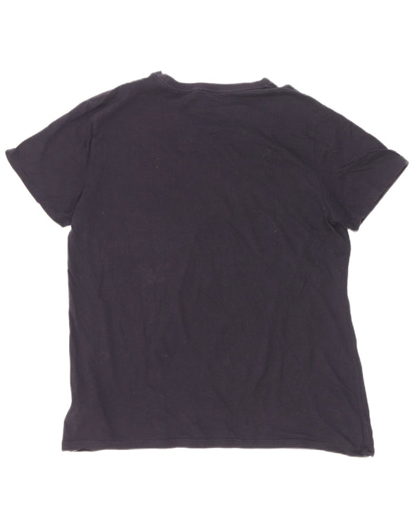Gap T-shirt grafica da uomo Top Large in cotone blu navy