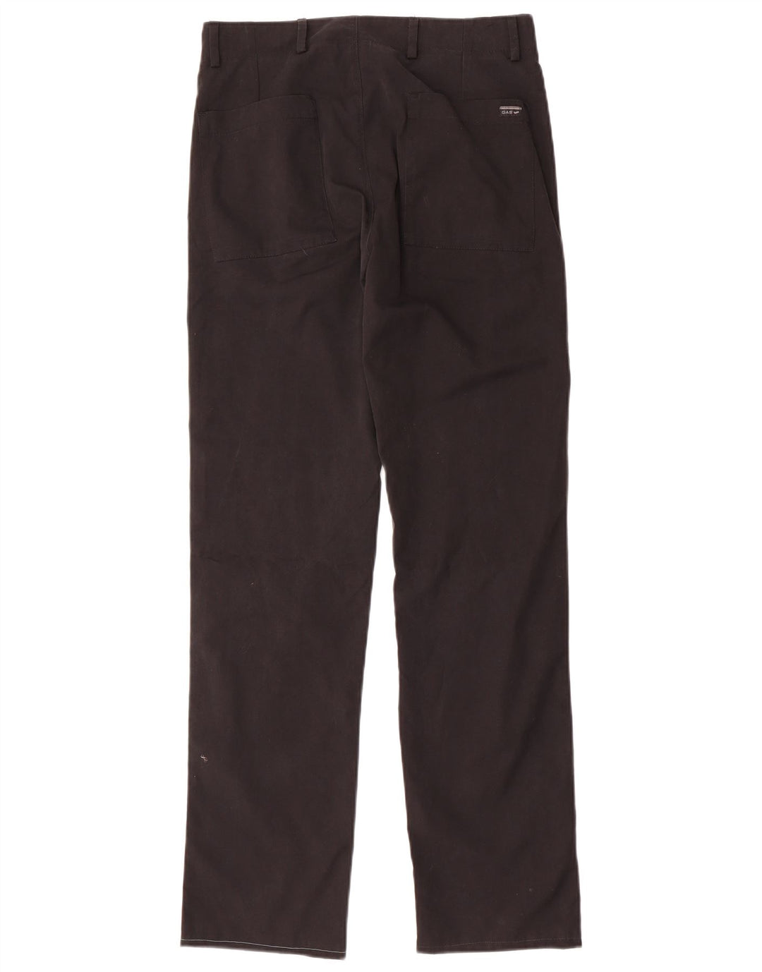 GAS Womens Straight Chino Trousers W30 L32 Black Polyester