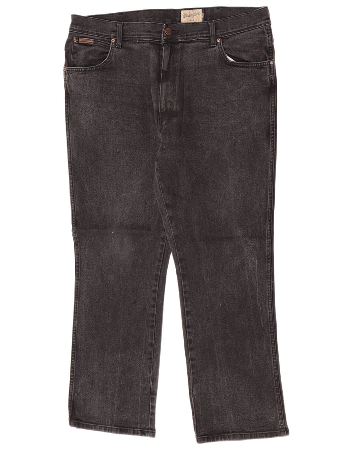 Jeans dritti da uomo Wrangler Texas W40 L30 cotone grigio
