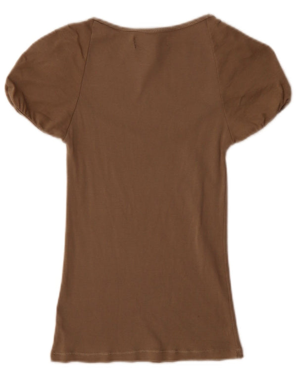 Camicetta Zara Donna Top UK 8 Small Grigia