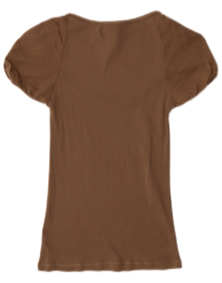 Camicetta Zara Donna Top UK 8 Small Grigia