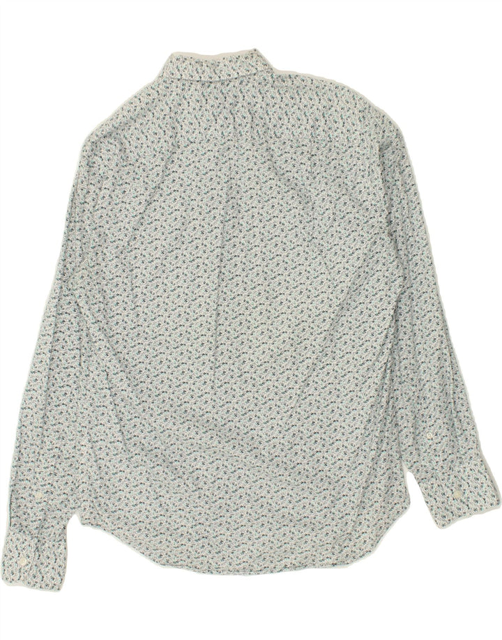 J. CREW Mens Shirt Small Blue Floral Cotton Vintage J. Crew and Second-Hand J. Crew from Messina Hembry 