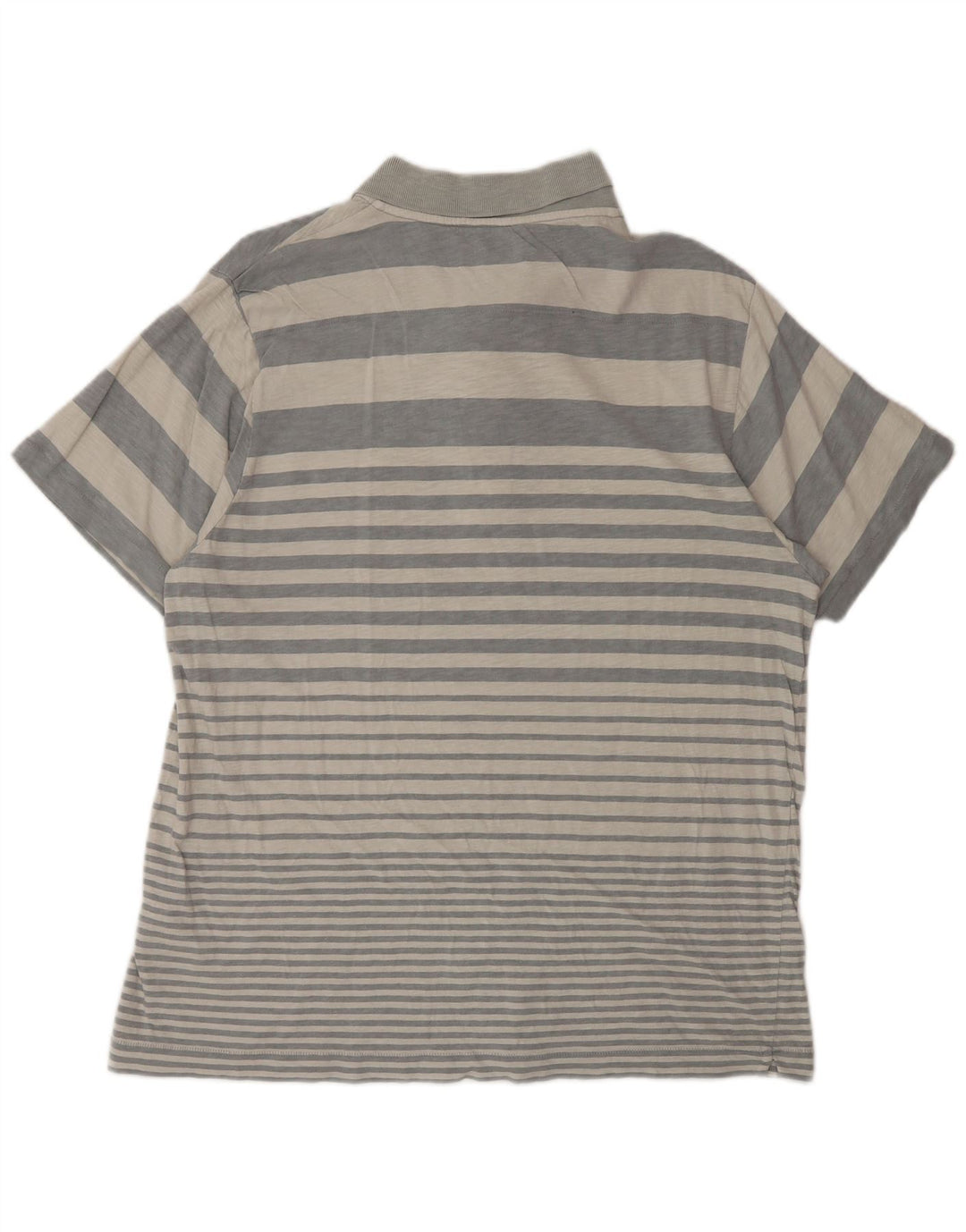 Polo da uomo French Connection XL in cotone a righe grigie