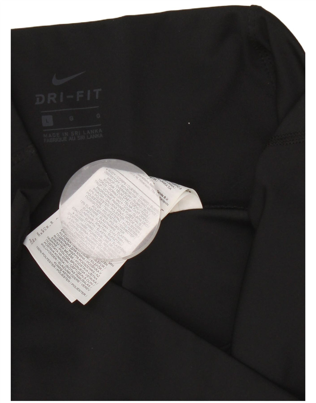 Leggings da donna Nike UK 14 Large Nero Poliestere