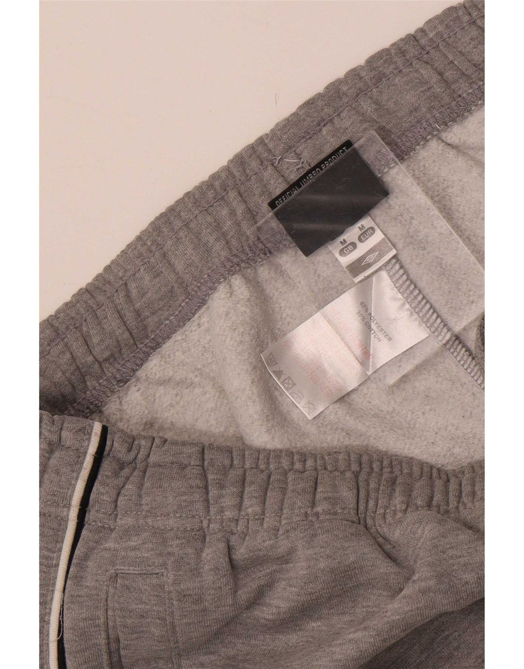 Pantaloni da tuta da uomo Umbro in poliestere grigio medio