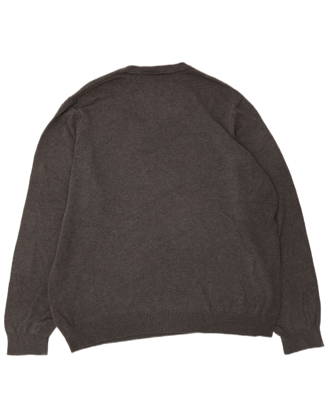 Maglione da uomo con scollo a V Marks & Spencer XL in cotone grigio