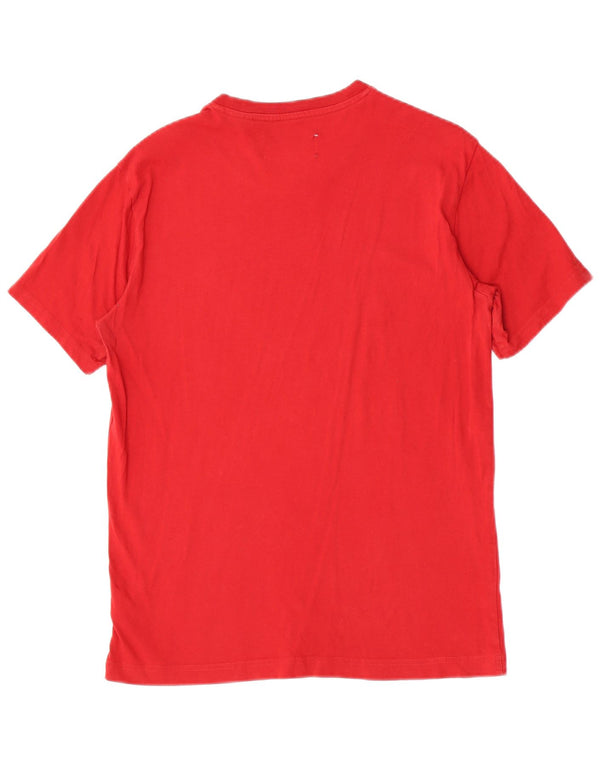 Maglietta da uomo Pinguino Top piccola in cotone rosso