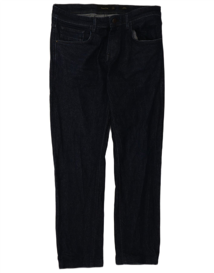 Jeans slim da uomo Massimo Dutti EU 40 Medio W31 L28 Cotone blu navy