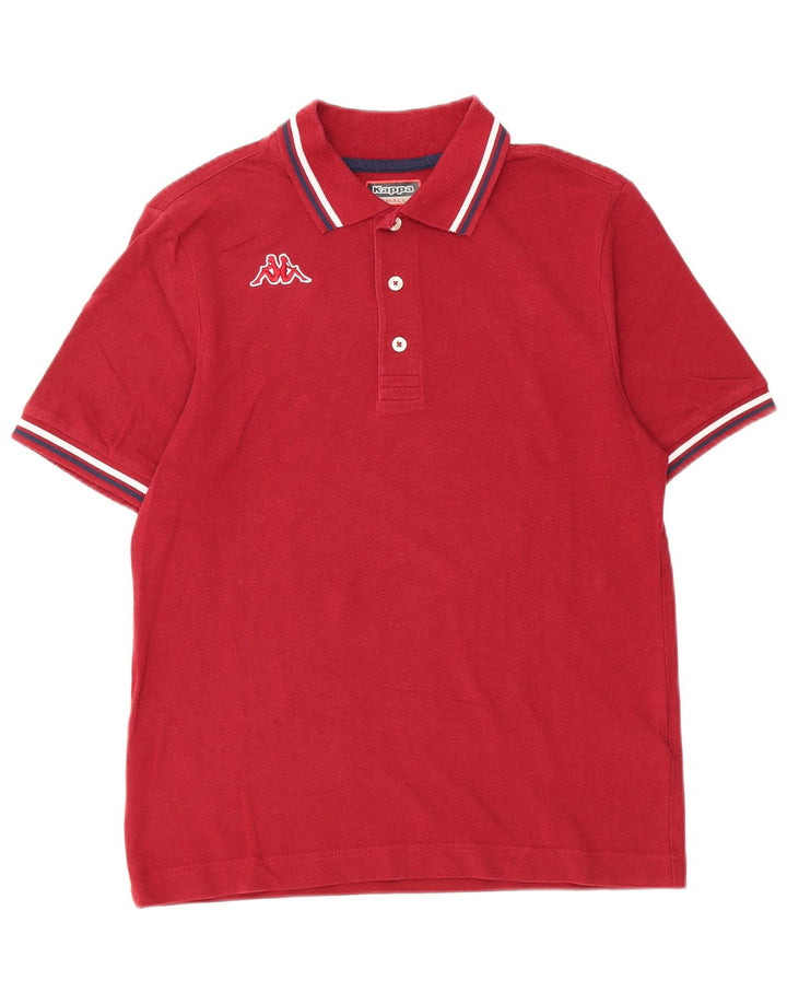 Polo Kappa Uomo Piccola Bordeaux In Cotone