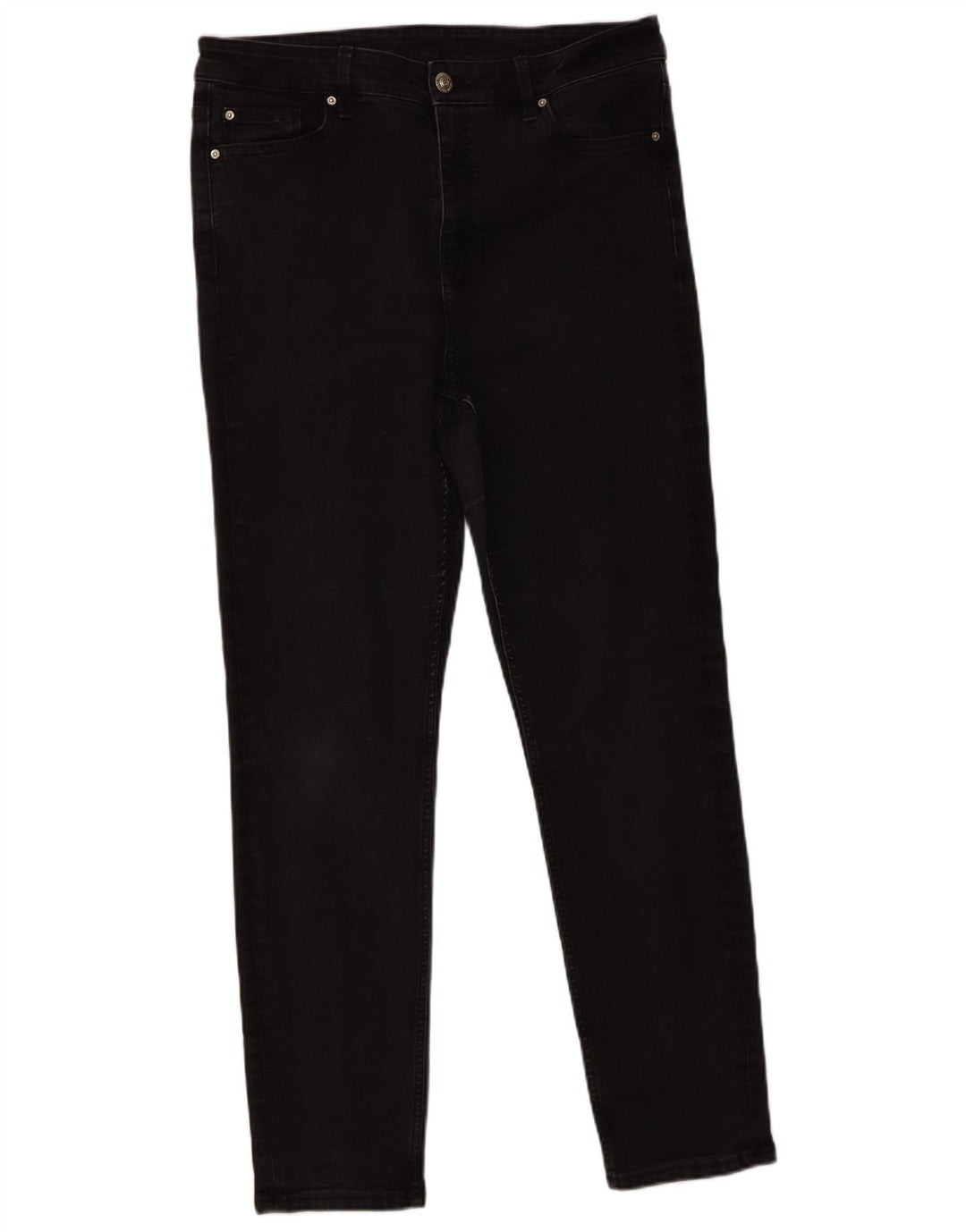 Jeans slim da donna Marks & Spencer UK 16 Large W36 L29 Cotone nero