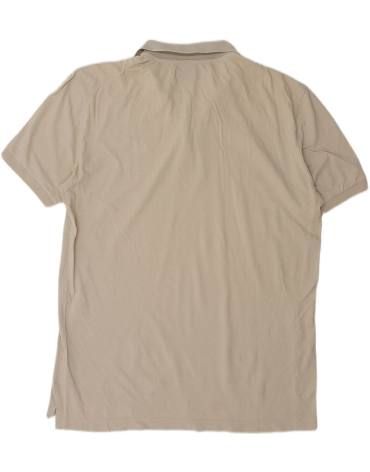 KAPPA Mens Polo Shirt XL Beige Cotton Vintage Kappa and Second-Hand Kappa from Messina Hembry 