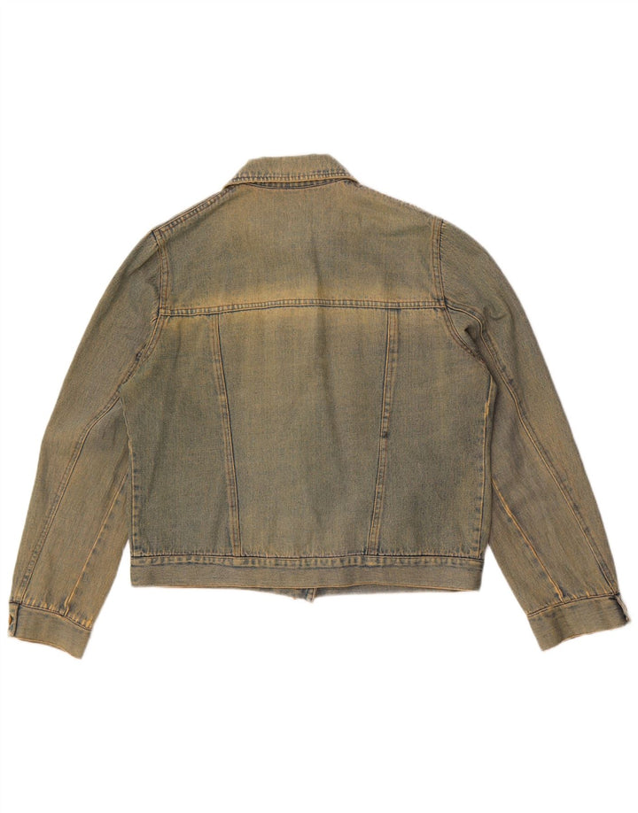 Giacca di jeans vintage da donna UK 16 grande blu