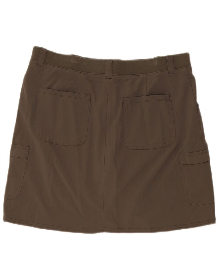 Gonna Lee da donna vestibilità comoda US 10 grande poliestere kaki