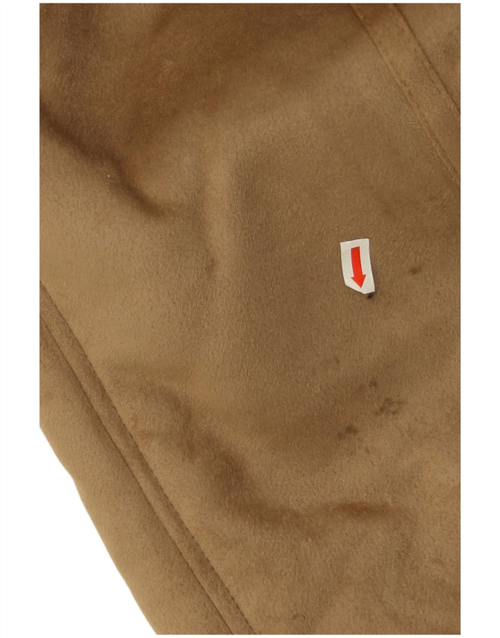 Cappotto Sherpa da donna Zara UK 14 Poliestere beige medio