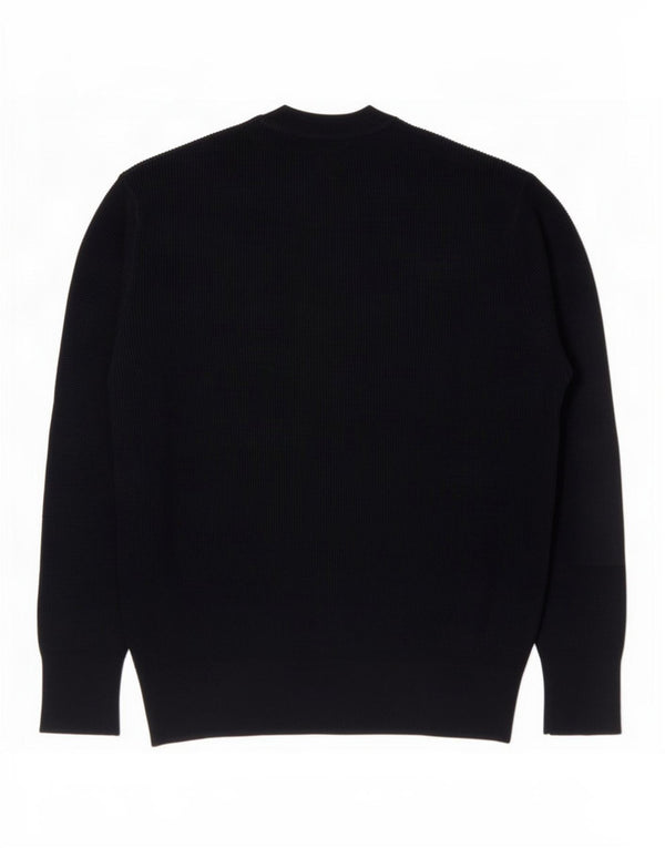 Maglione maglione girocollo da uomo Zara piccolo in cotone blu navy