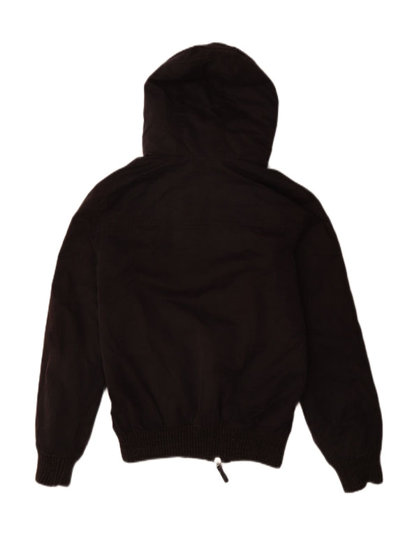 Giubbotto bomber con cappuccio da uomo Superdry UK 36 piccolo poliestere nero