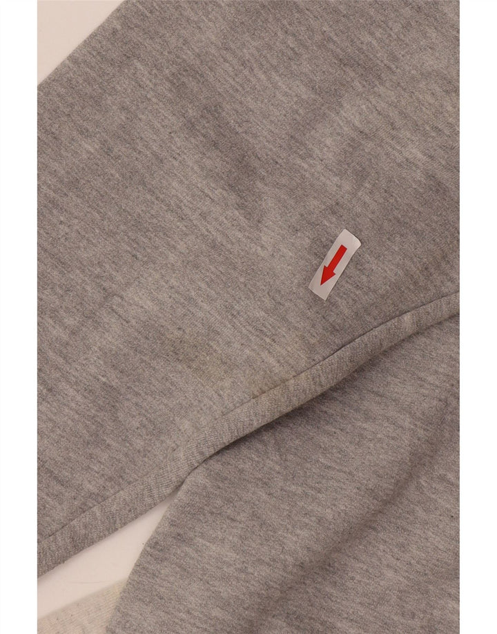 Felpa grafica da uomo Champion, maglione grande, poliestere color block grigio
