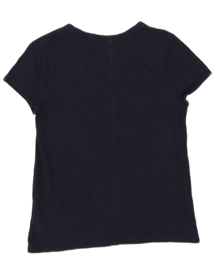 Gap T-shirt da donna Top UK 12 medio blu navy cotone