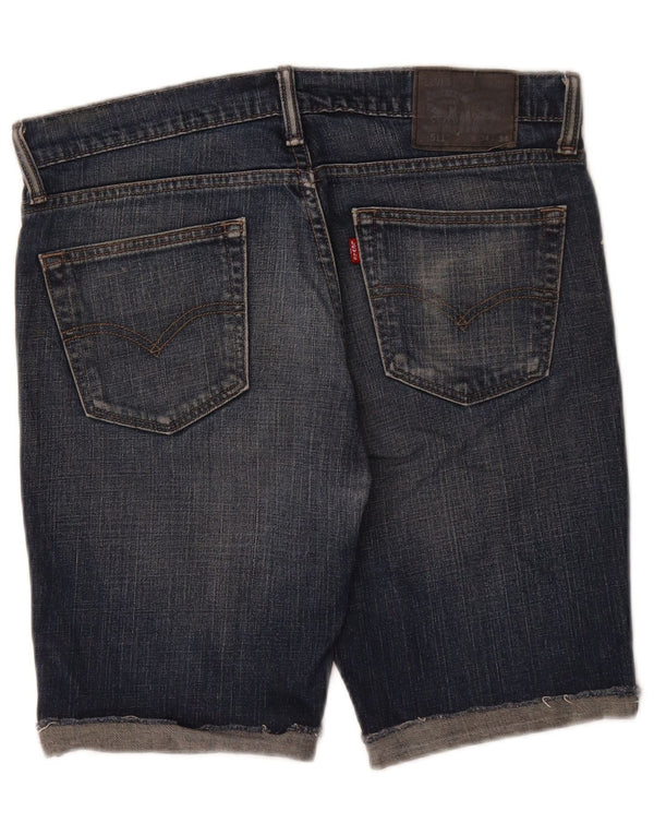 Pantaloncini di jeans Levi's 511 da uomo W34 Large in cotone blu navy