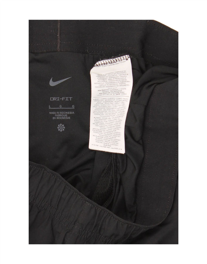 Pantaloncini sportivi Nike Dri Fit da uomo, grandi, in poliestere nero