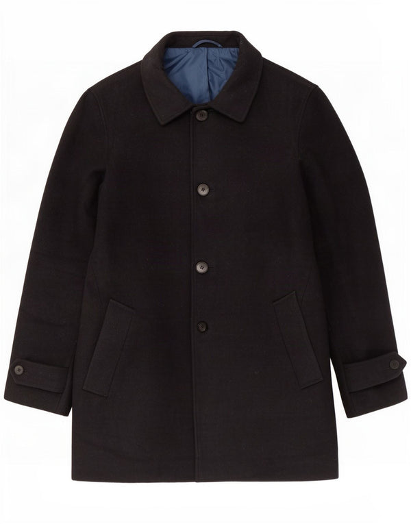 Cappotto da uomo Marks & Spencer UK 38 poliestere medio blu navy