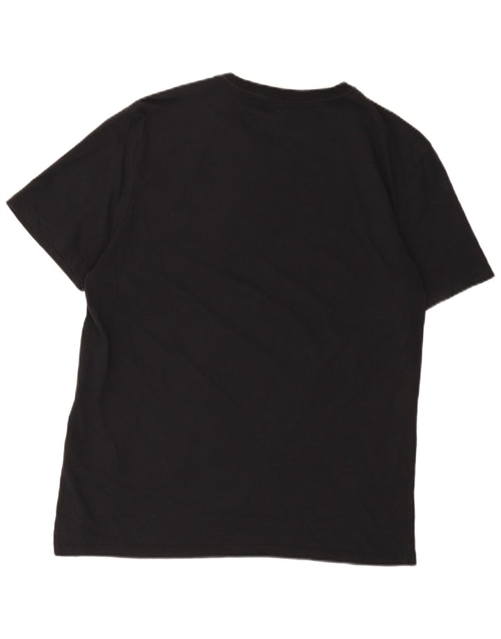 T-shirt grafica da uomo Calvin Klein Top in cotone nero medio