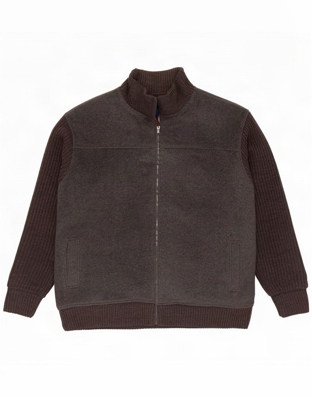 Giacca in pile da uomo James Pringle UK 44 2XL Poliestere color block grigio