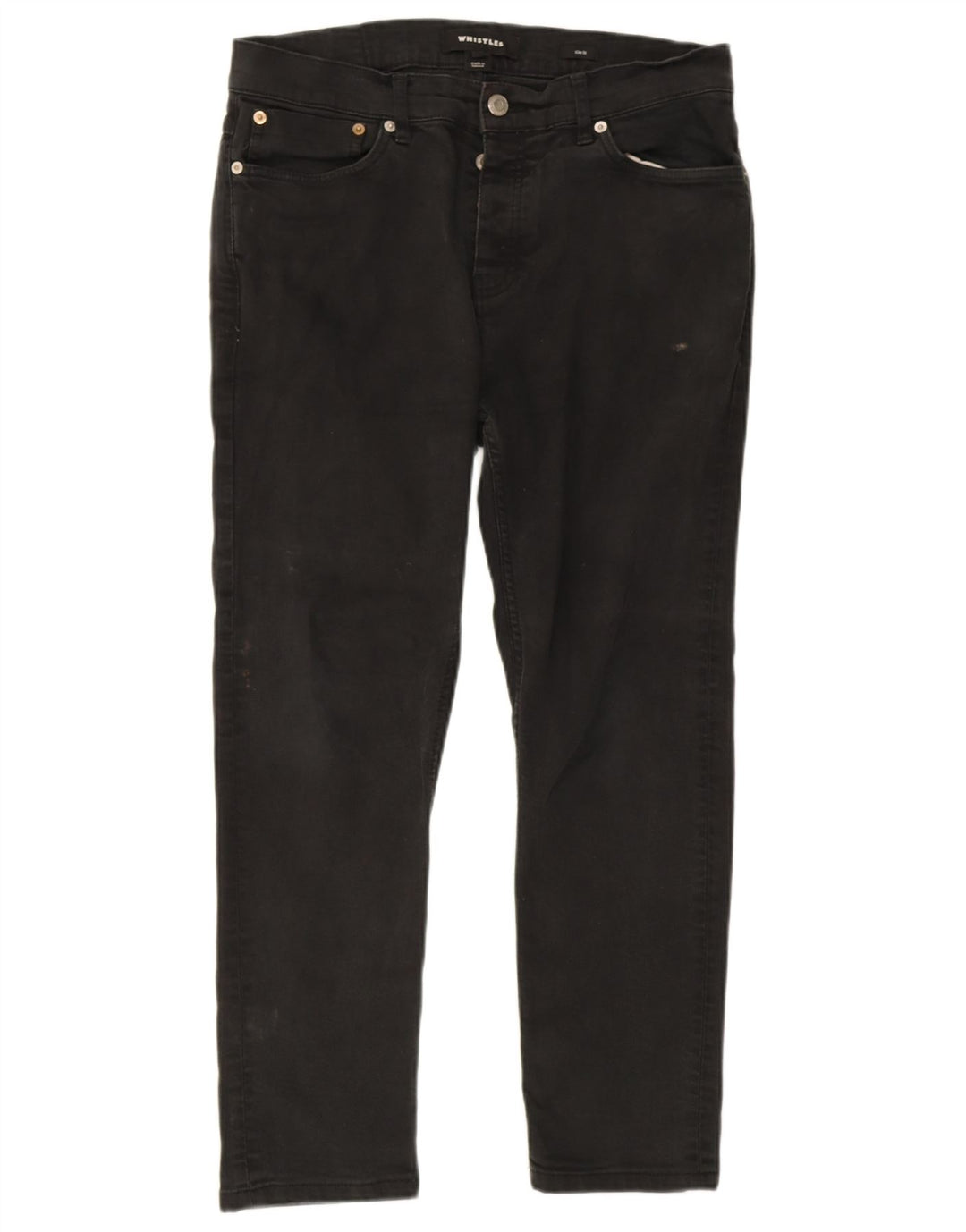 Jeans slim corti da donna Whistles W34 L25 neri