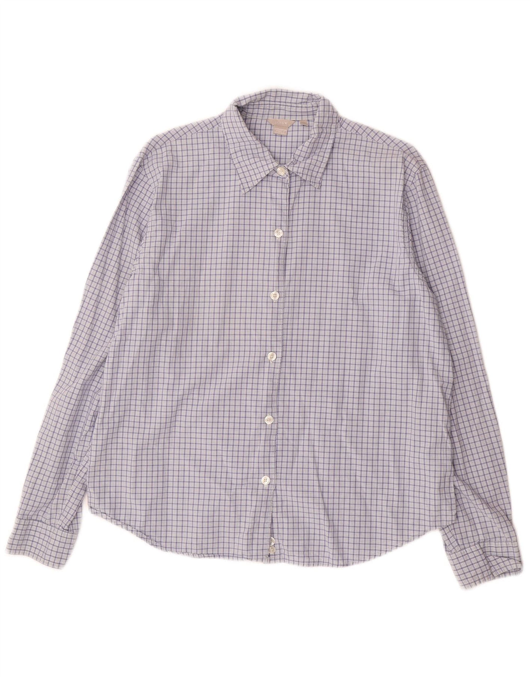 Camicia da donna J. CREW UK 16 Cotone a quadri grandi blu