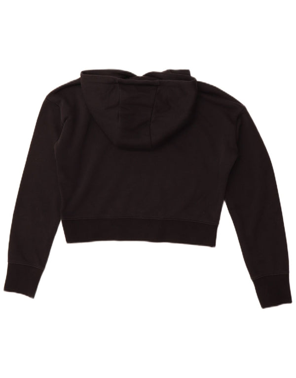 Felpa con cappuccio grafica corta Nike per ragazze 13-14 anni XL Nera