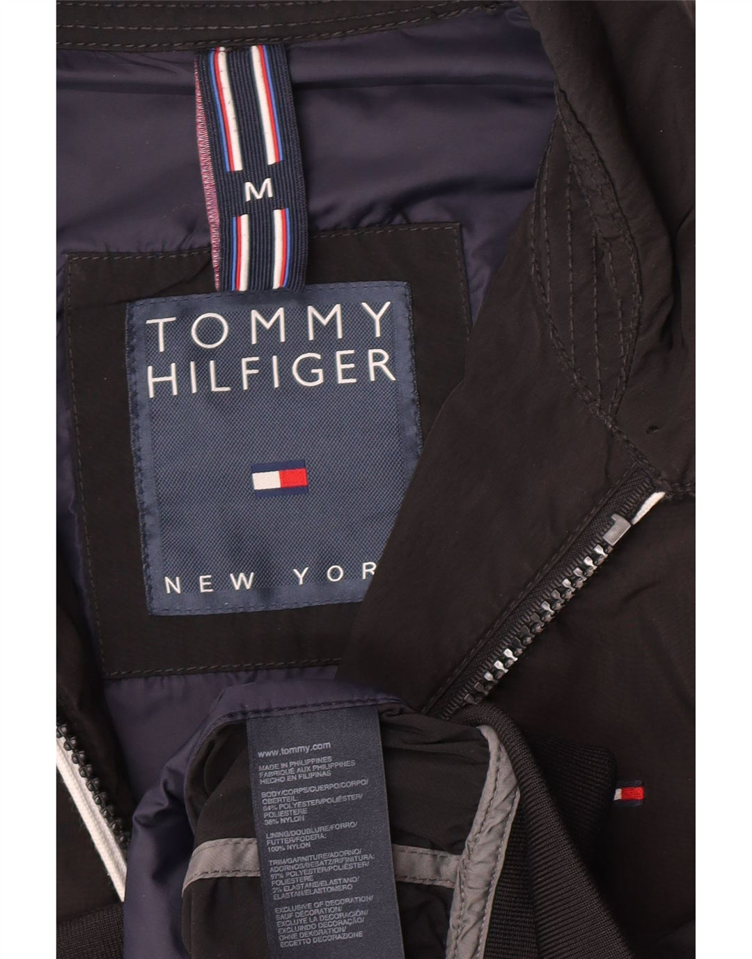 Giubbotto bomber da uomo Tommy Hilfiger UK 38 poliestere nero medio
