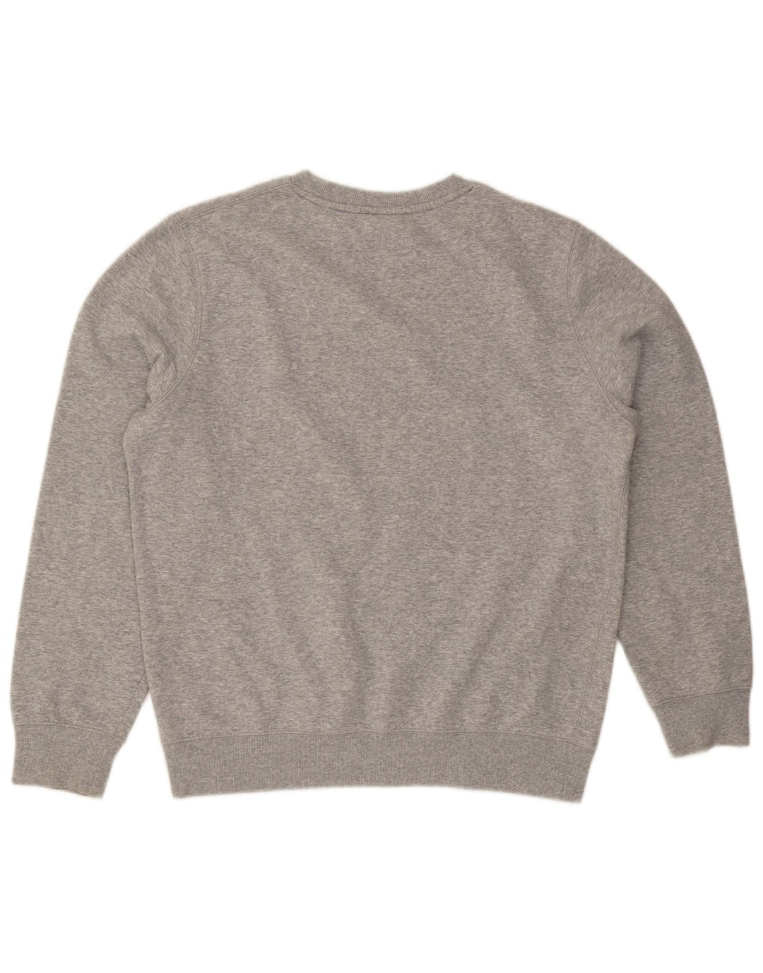 Felpa grafica da uomo Champion, maglione grande, cotone chiazzato grigio
