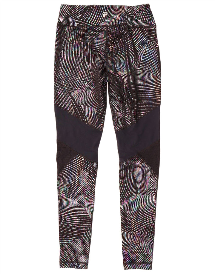 Leggings Fila da donna UK 10 Small Poliestere Colourblock multicolore