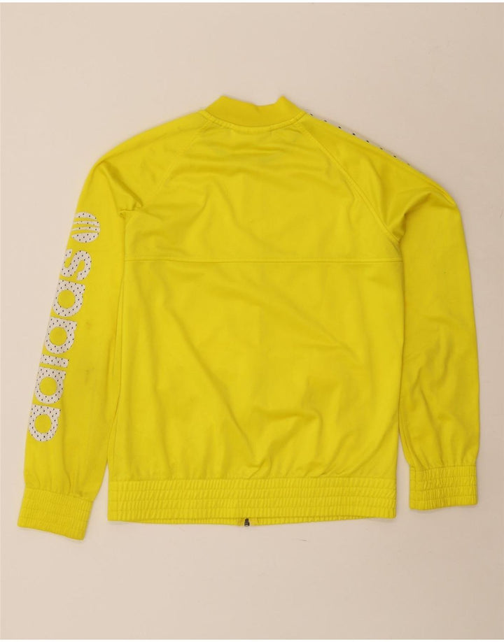 Giacca da tuta da donna ADIDAS UK 16 Large Giallo Poliestere