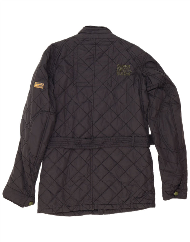 Giacca da corsa trapuntata da uomo Superdry UK 42 XL nylon nero