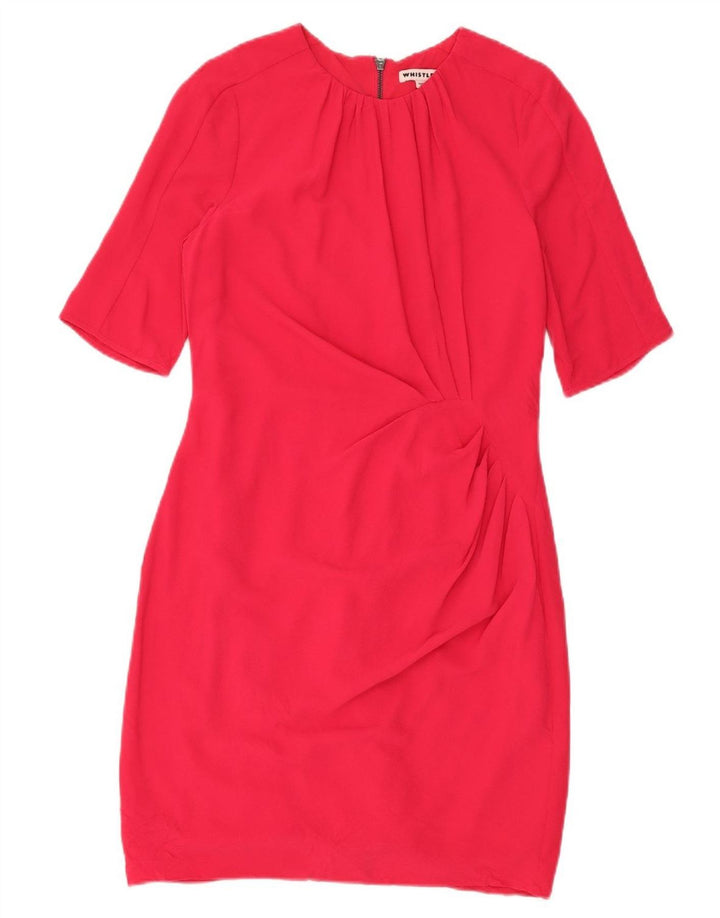 Abito tubino da donna Whistles UK 12 poliestere rosso medio