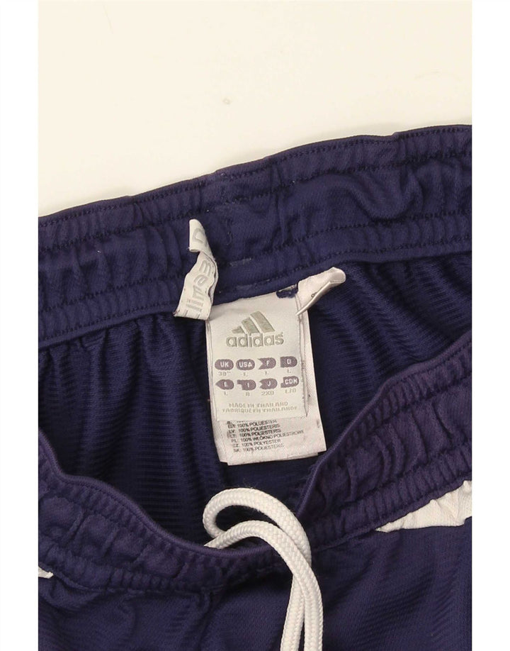 Pantaloncini sportivi Adidas Climalite da uomo, poliestere color block medio blu navy