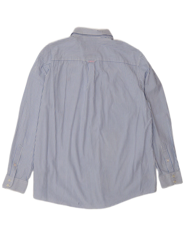 Crew Clothing Camicia da uomo dalla vestibilità classica XL in cotone a righe blu