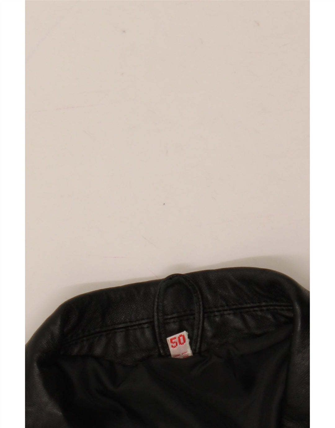 Giacca in pelle vintage da uomo IT 50 grande nera