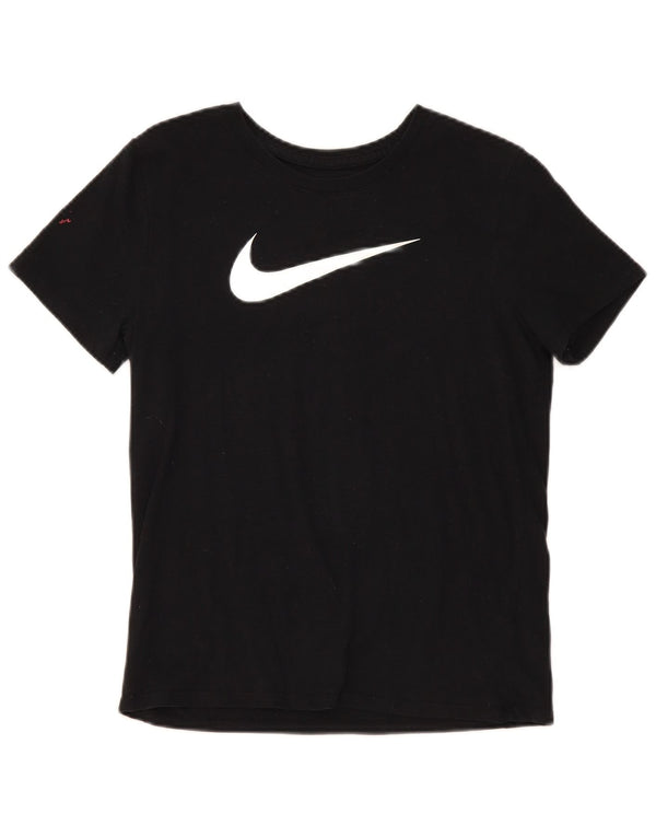 T-shirt grafica da donna Nike Dri Fit Top UK 10 piccola nera