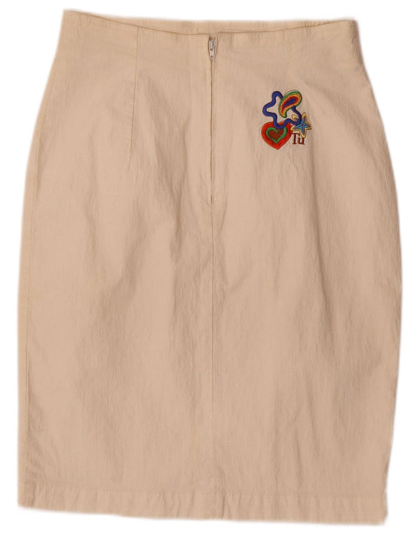 Gonna a tubino a vita alta da donna Nazareno Gabrielli IT 46 Large W26 Bianco sporco