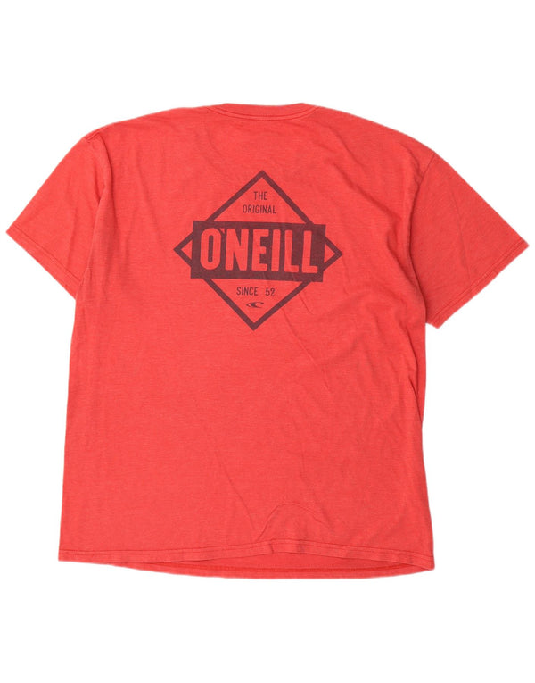 T-shirt grafica da uomo O'Neill Top XL in cotone rosso