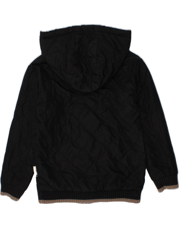 Giacca reversibile con cappuccio BURBERRY per ragazzi 4-5 anni in poliestere nero