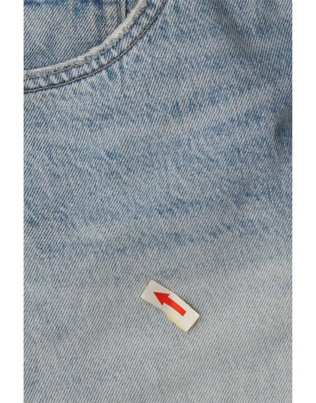 Pantaloncini in denim invecchiato Zara da donna EU 44 XL W34 Blu