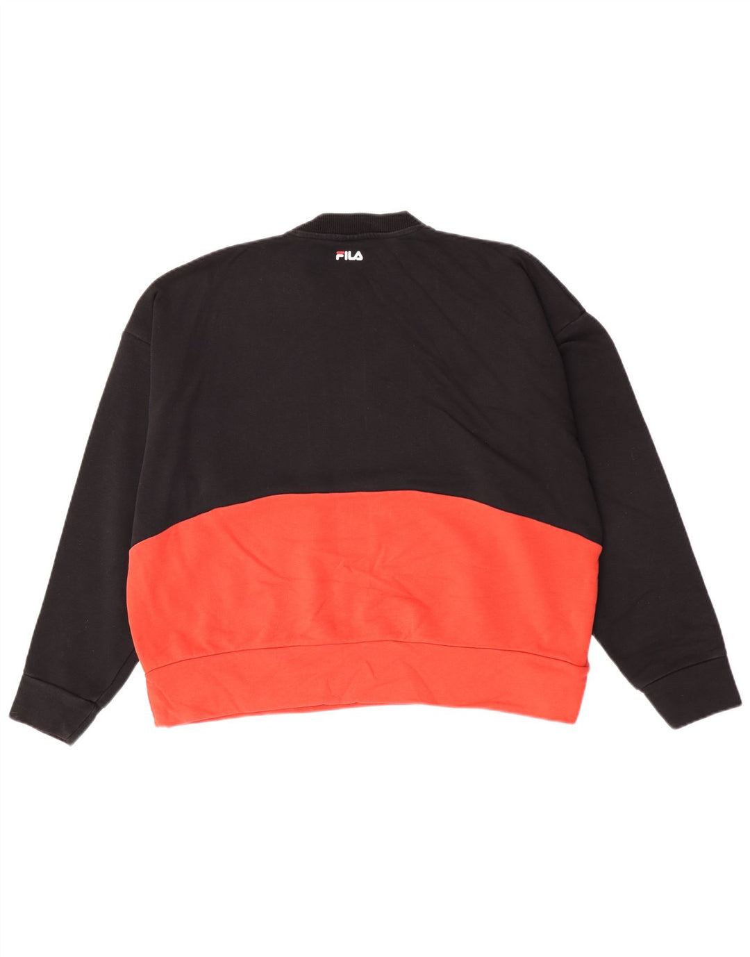Felpa grafica da donna Fila, maglione UK 16, grande, multicolore, color block