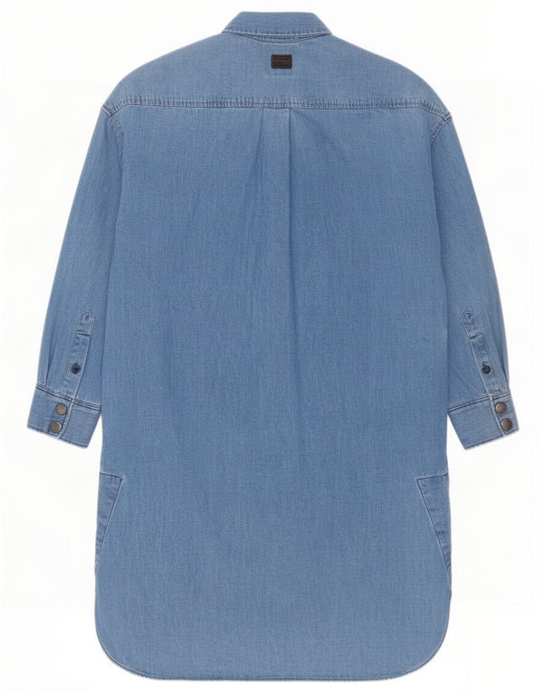 Abito in denim oversize a maniche lunghe da donna G-Star UK 6 XS cotone blu