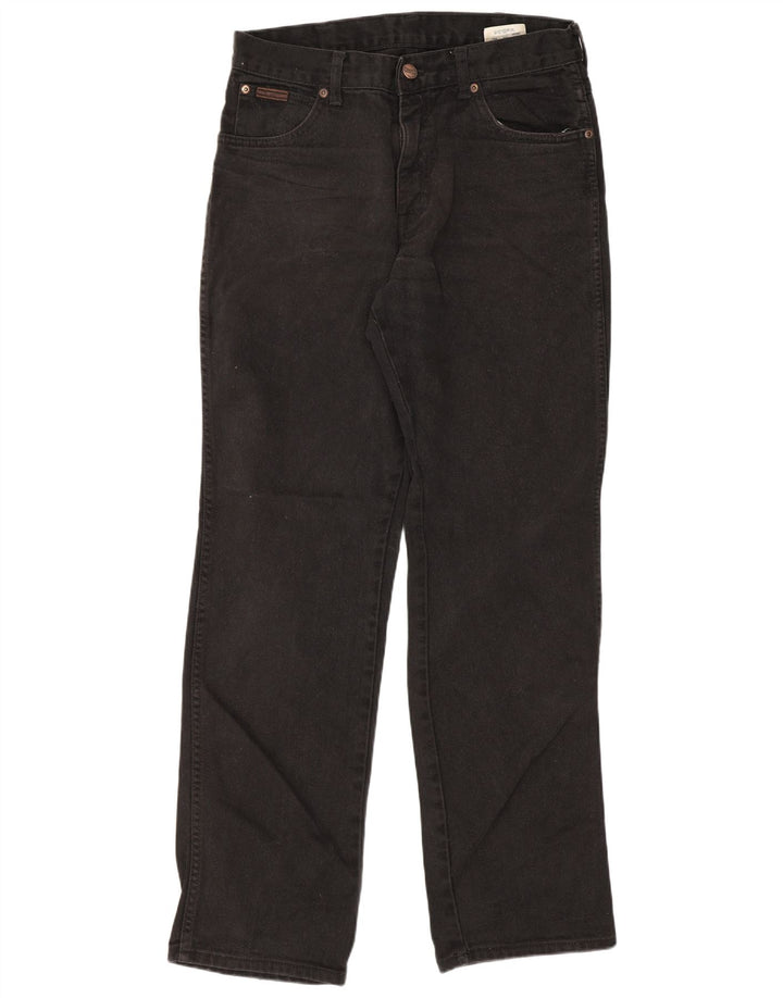 Jeans dritti da uomo Wrangler Texas W32 L32 cotone nero